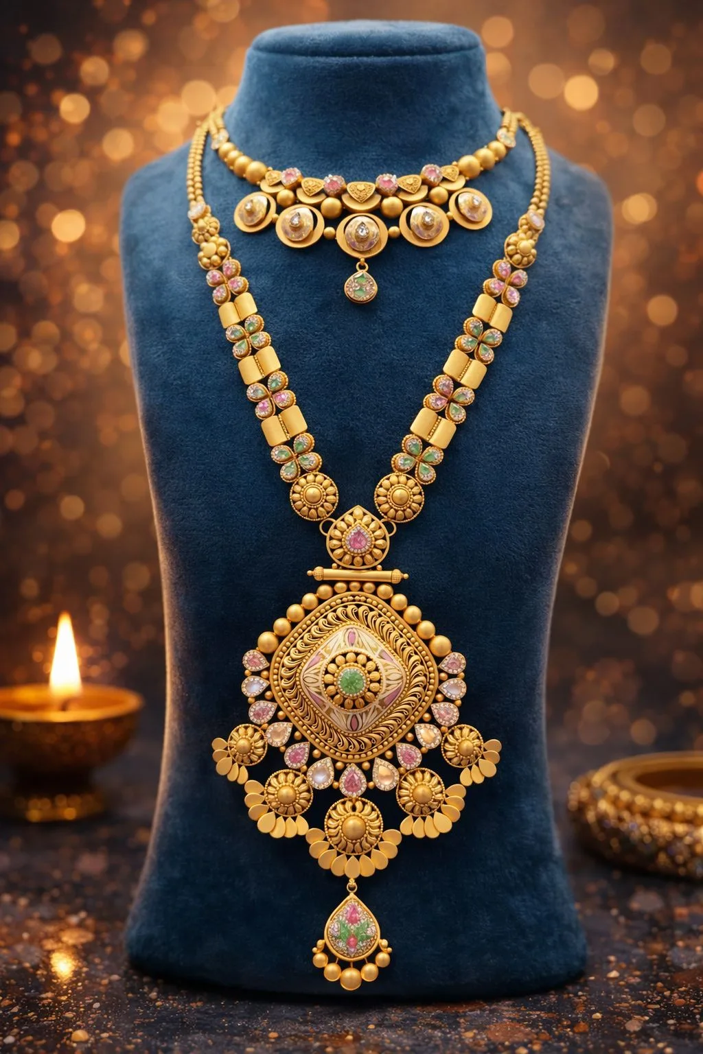 Long Haar Necklace Set